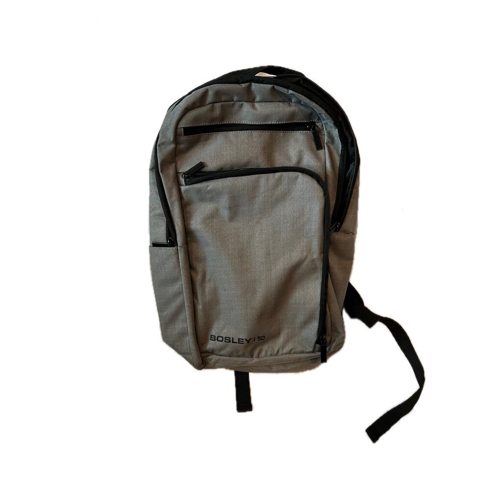 Bosley Port Authority Gray Padded Charging Backpack 24L